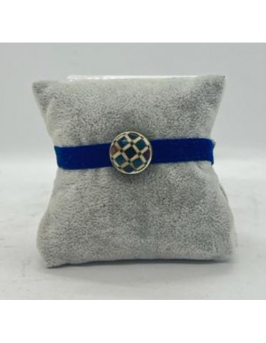 Adjustable velvet bracelet with...