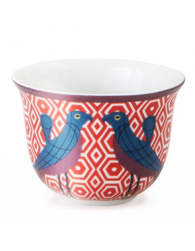 Porcelain coffee cup - Birds of...