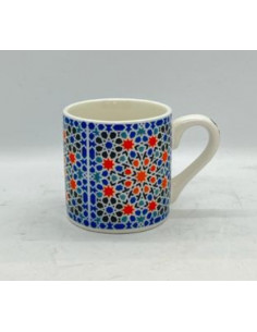 Porcelain espresso coffee cup - Mosaics of the Alhambra...