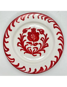Large Ceramic plate - Red Fajalauza design