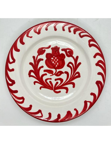 Large Ceramic plate - Red Fajalauza...