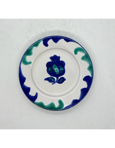 15cm Ceramic plate - Blue and Green...