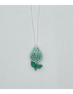 Wooden Granada design pendant necklace - The Granada...