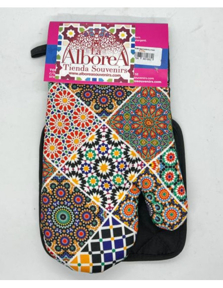 Set manopla y agarrador- Mosaicos