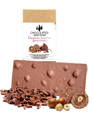 Chocolate Sierra Nevada - Chocolate con leche gianduia y crujiente de avellanas