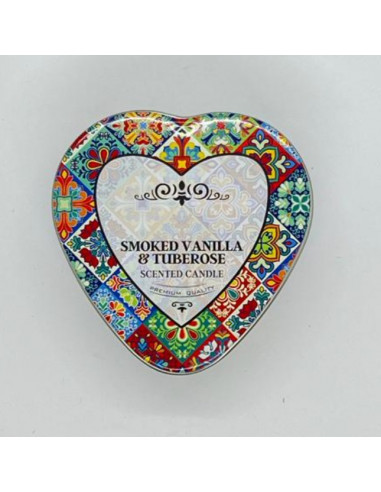 Vela aromática corazón- Vainilla...