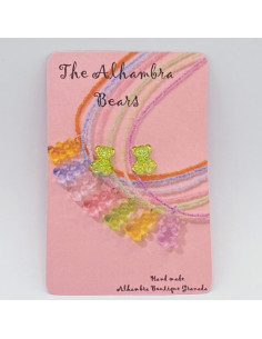 Mini gummy bear earrings - Bears of The Alhambra Collection