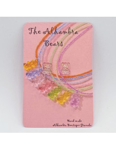 Mini gummy bear earrings - Bears of The Alhambra Collection