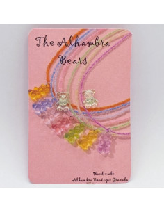 Mini gummy bear earrings - Bears of The Alhambra Collection