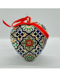 Adorno de Navidad Corazón- Mosaico Arabesco