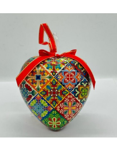 Adorno de Navidad Corazón- Mosaico Arabesco