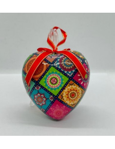 Adorno de Navidad Corazón- Mosaico Arabesco