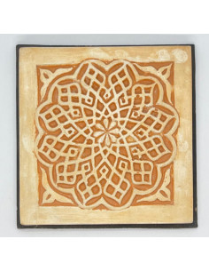 Yesería Medallón pequeño patina