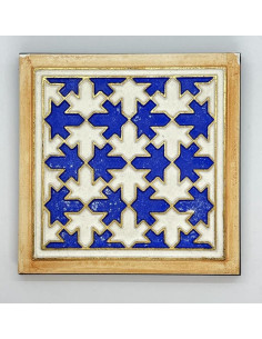 Yesería Tipo Azulejo con Hojas – Torre de las Infantas