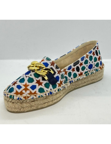 Esparteña plana - Modelo Roseton Alhambra