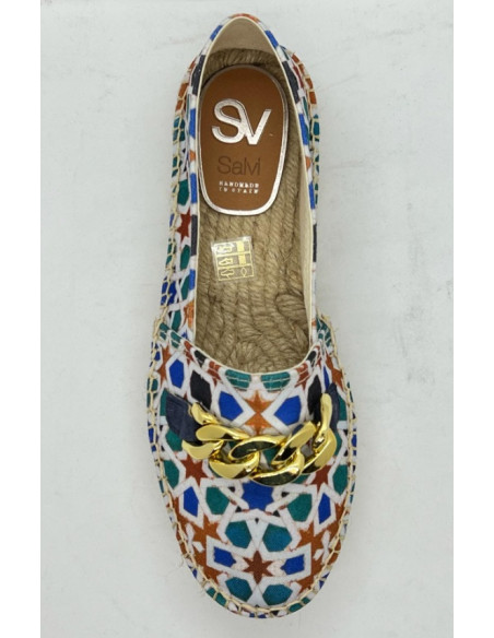 Esparteña plana - Modelo Roseton Alhambra