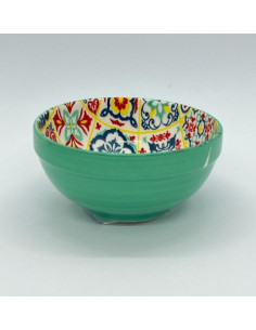 Ceramic bowl - 9.5cm with Alhambra Mosaic design 2