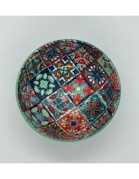 Ceramic bowl - 9.5cm with Alhambra Mosaic design