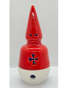 Nazarene penitent ceramic candle holder - Red