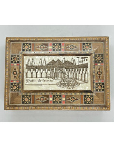 Traditional Taracea rectangular box - 22cm