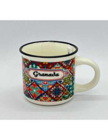 Taza de café recta 5,5cm - Mosaicos