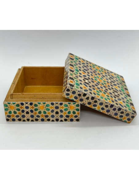 Caja cuadrada pequeña- Mosaicos Alhambra