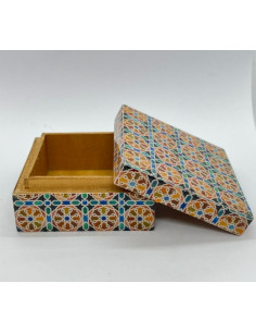 Small square Taracea design wooden box - The Mosaics of... 2