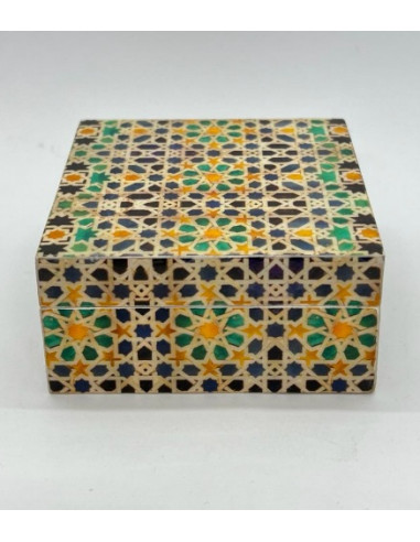 Small square Taracea design wooden...