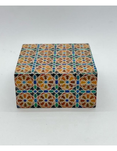 Small square Taracea design wooden...