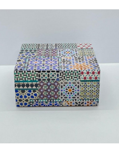 Large square Taracea design wooden...