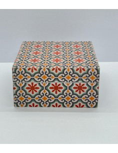 Large square Taracea design wooden box - The Mosaics of...
