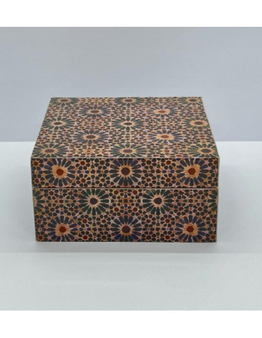 Large square Taracea design wooden...