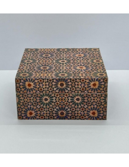 Caja cuadrada Grande- Mosaicos Alhambra