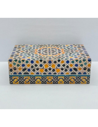 Rectangular Taracea design wooden box...