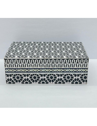 Rectangular Taracea design wooden box...