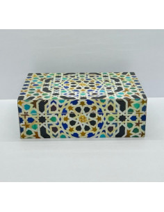 Rectangular Taracea design wooden box - The Mosaics of...