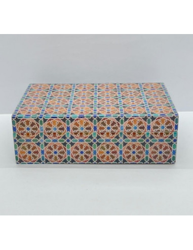 Rectangular Taracea design wooden box...