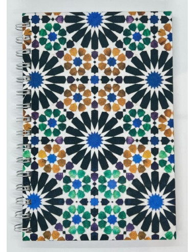Libreta A5 reciclada- Mosaico Alhambra