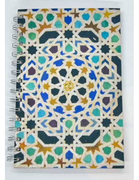 Libreta A5 reciclada - Mosaico Alhambra