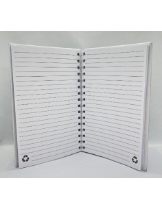 Libreta A5 reciclada - El Beso 2