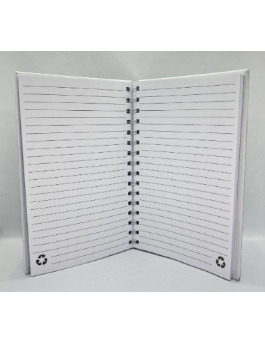 Libreta A5 reciclada - El Beso