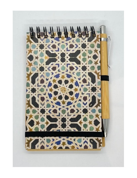 Libreta con bolígrafo- Mosaico Alhambra