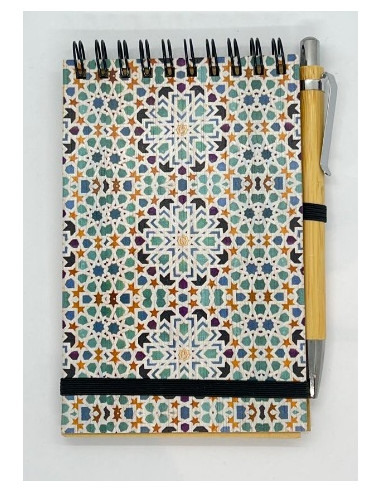 Libreta con bolígrafo- Mosaico Alhambra