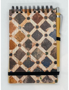 Libreta con bolígrafo- Mosaico Alhambra
