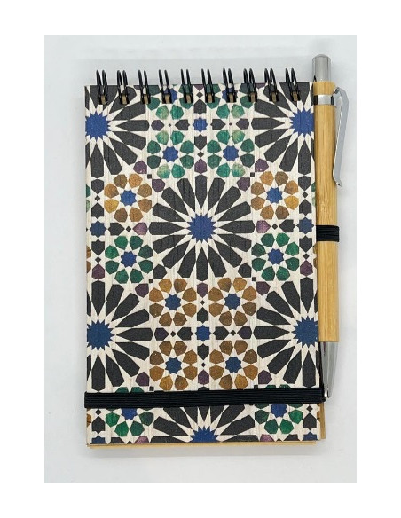 Libreta con bolígrafo- Mosaico Alhambra