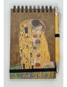 Libreta con bolígrafo- El beso