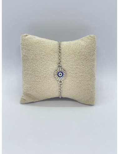 Evil eye pendant bracelet