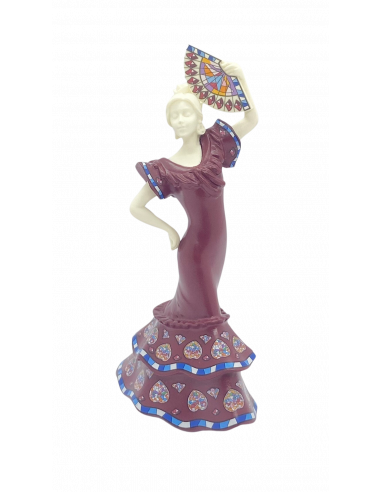 Small Flamenco dancer with fan - Red...