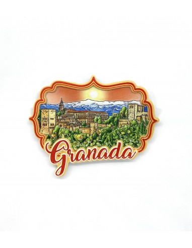 Imán figuras Granada y La Alhambra-...