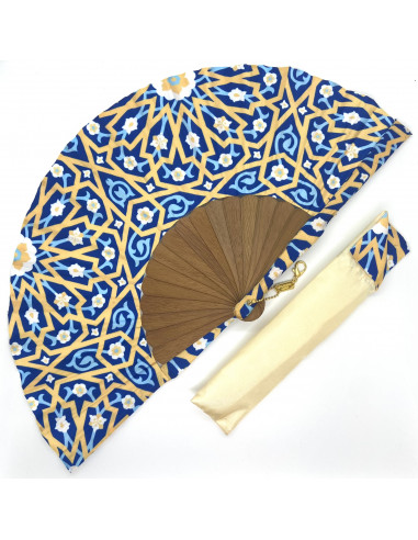 Silk fan and cover set - Alhambra...